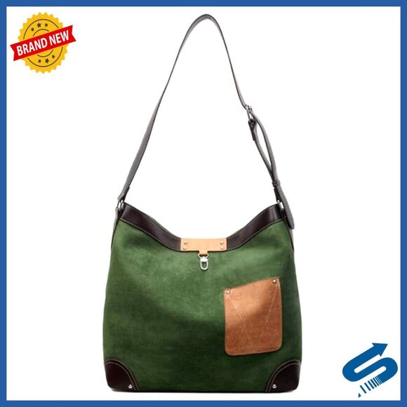 Handbags - Suede Shoulder Crossbody Bag Large Capacity Bucket Purse Slouchy Hobo Tote